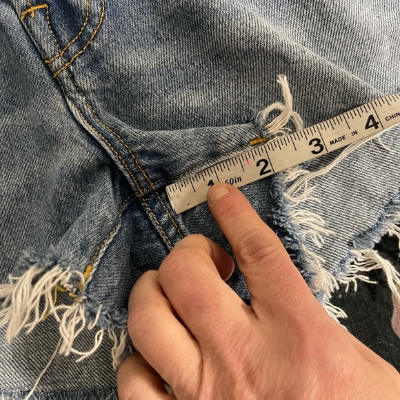 All Saints Mai destroyed shorts - Picture 6 of 8